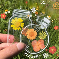 Handmade DIY Bookmark Kit — Transparent Plant Specimen & Dried Flower Labels for Glass Bottles